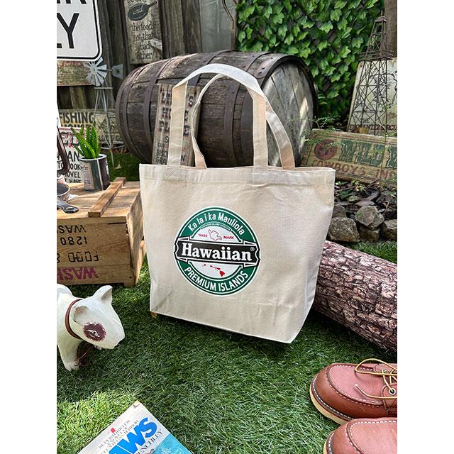 ハワイアン　キャンバスエコバッグ　Lサイズ　横幅46cm ■ アメリカン雑貨 アメリカ雑貨 |  | 05