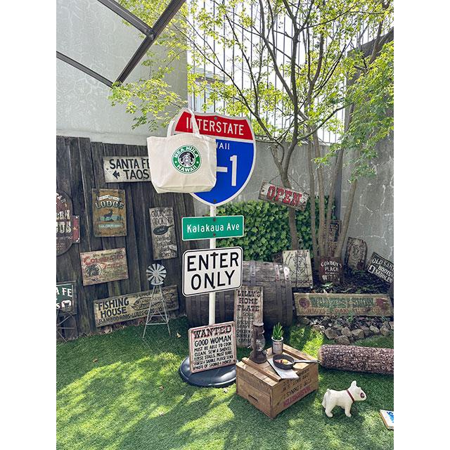 メアフラ　ハワイ　キャンバスエコバッグ　Lサイズ　横幅46cm ■ アメリカン雑貨 アメリカ雑貨 爆買 |  | 03