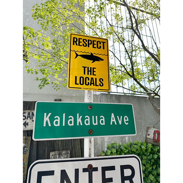 ハワイアンサインボード　（サメに注意/RESPECT THE LOCALS）　■ アメリカ雑貨 アメリカン雑貨 |  | 03