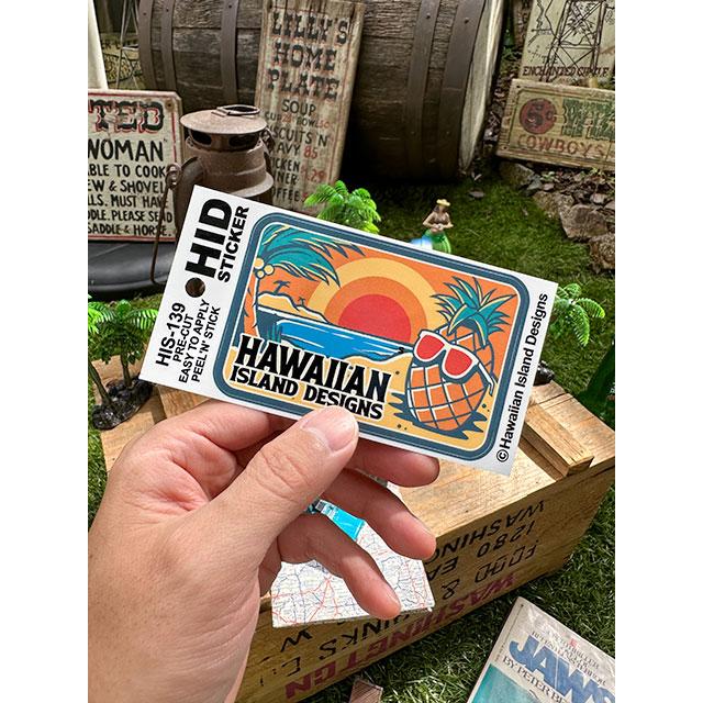 ハワイアン　アイランド　ステッカー　（ファンキーパイナップル）　■　アメリカン雑貨　アメリカ雑貨 爆買 |  | 02