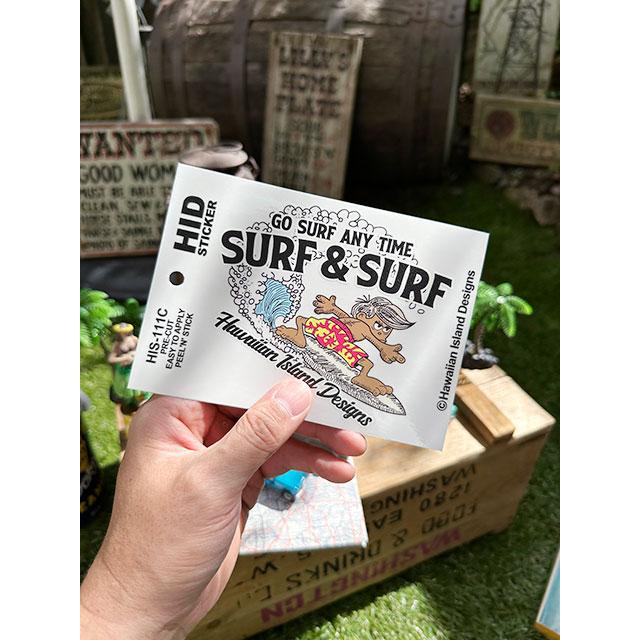 ハワイアン　アイランド　ステッカー　（サーフィンボーイ）　■　アメリカン雑貨　アメリカ雑貨 |  | 02