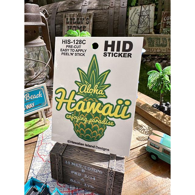 ハワイアン　アイランド　ステッカー　（パイナップル　Aloha Hawaii）　■　アメリカン雑貨　アメリカ雑貨 | 