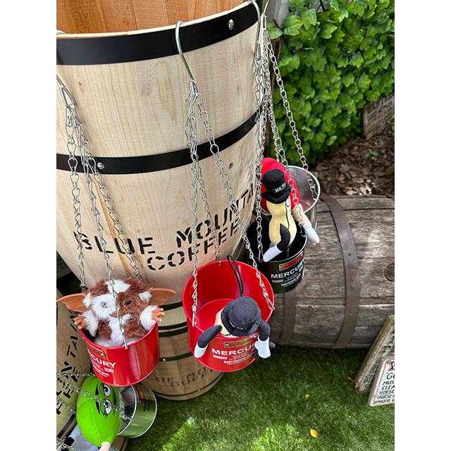 マーキュリー　ハンギングバケツ　Mサイズ　（レッド）　単品　■　アメリカン雑貨　アメリカ雑貨 | MERCURY | 01