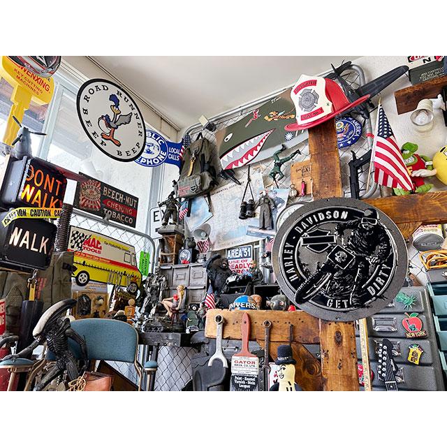 ハーレーダビッドソン　エンボスティンサイン　（ゲットダーティー/ラウンド型）　■　アメリカン雑貨　アメリカ雑貨 |  | 03