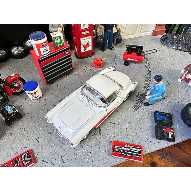 1957年シボレー コルベット ダイキャストミニカー 1/34スケール