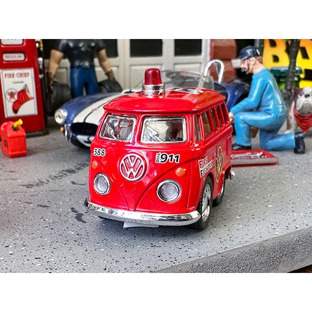 ファニーワーゲンバス　ダイキャストミニカー　（消防車）　■　アメリカン雑貨　アメリカ雑貨 |  | 02