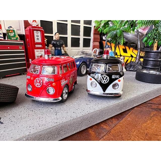 ファニーワーゲンバス　ダイキャストミニカー　（ポリスカーと消防車の2台セット）　■　アメリカン雑貨　アメリカ雑貨 |  | 02