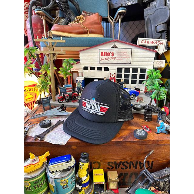 トップガン　メッシュキャップ　（ブラック×ブラック）　帽子色＝ブラック　■　アメリカン雑貨　アメリカ雑貨 |  | 03