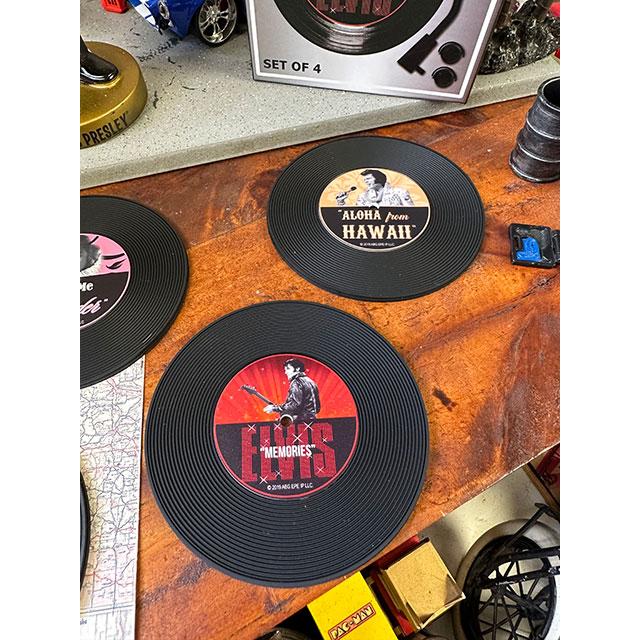 エルヴィス・プレスリー　レコードコースター　4Pセット ■ アメリカン雑貨 アメリカ雑貨 |  | 02