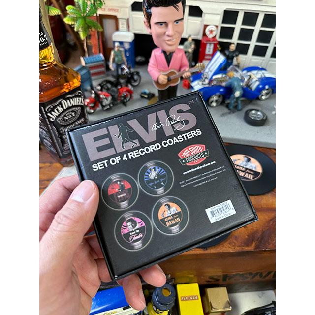 エルヴィス・プレスリー　レコードコースター　4Pセット ■ アメリカン雑貨 アメリカ雑貨 |  | 06