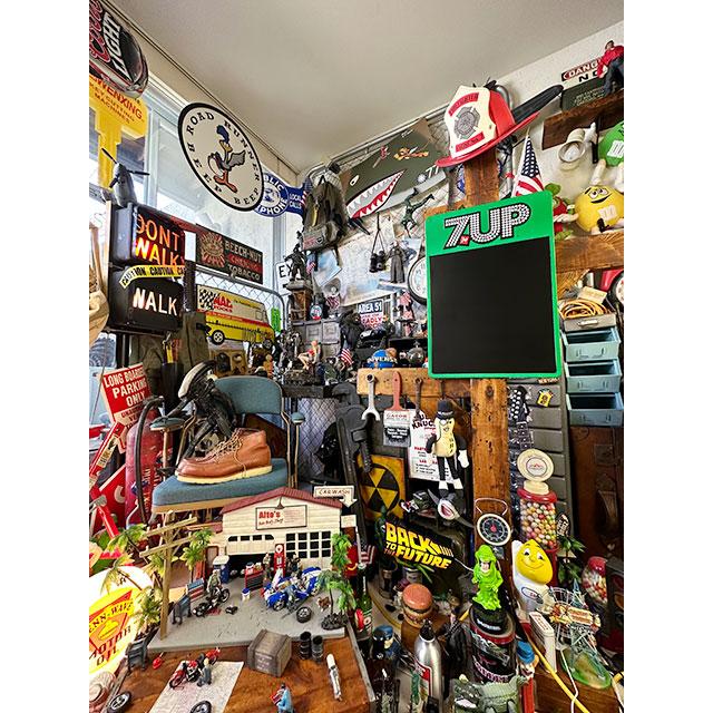 1970年代☆7upバブミラー看板☆アメリカ雑貨☆店舗広告