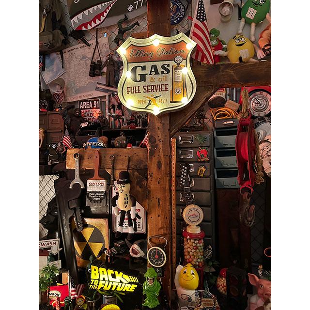 アメリカンクラシック　ルート66　LEDロードサイン　（ガスステーション）　■　アメリカン雑貨　アメリカ雑貨 |  | 10