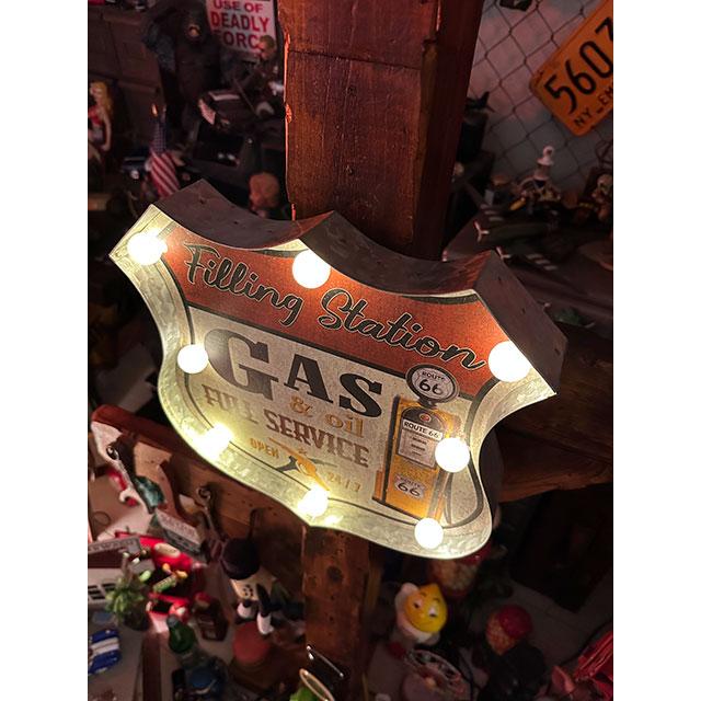 アメリカンクラシック　ルート66　LEDロードサイン　（ガスステーション）　■　アメリカン雑貨　アメリカ雑貨 |  | 08