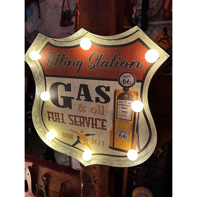 アメリカンクラシック　ルート66　LEDロードサイン　（ガスステーション）　■　アメリカン雑貨　アメリカ雑貨 |  | 09
