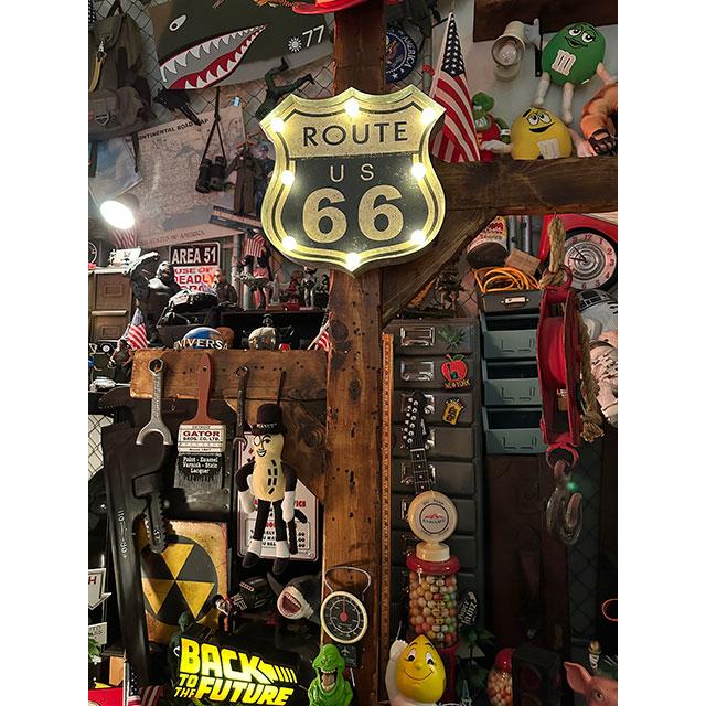 アメリカンクラシック　ルート66　LEDロードサイン　（ROUTE66）　■ アメリカ雑貨 アメリカン雑貨 |  | 10