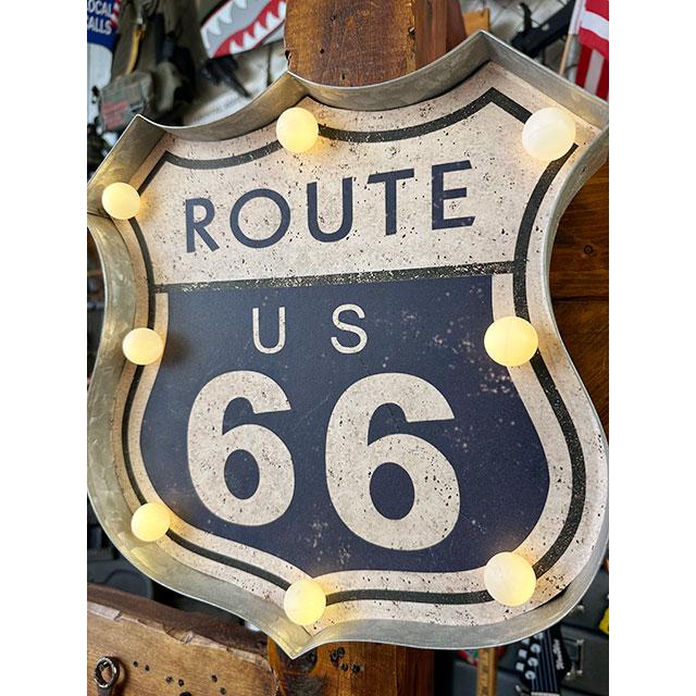 アメリカンクラシック　ルート66　LEDロードサイン　（ROUTE66）　■ アメリカ雑貨 アメリカン雑貨 |  | 03