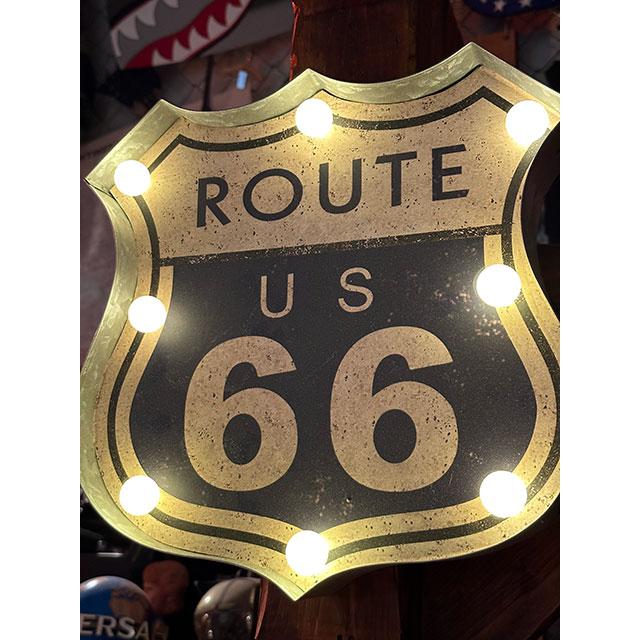 アメリカンクラシック　ルート66　LEDロードサイン　（ROUTE66）　■ アメリカ雑貨 アメリカン雑貨 |  | 09