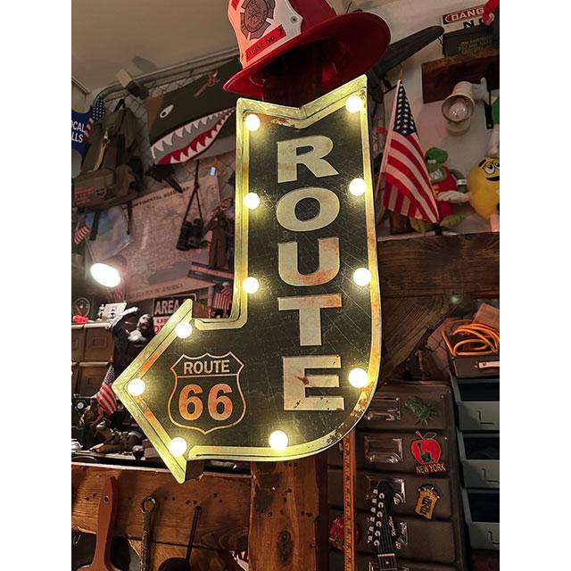 アメリカンクラシック　LEDアローサイン　（ルート66）　■　アメリカン雑貨　アメリカ雑貨 | 