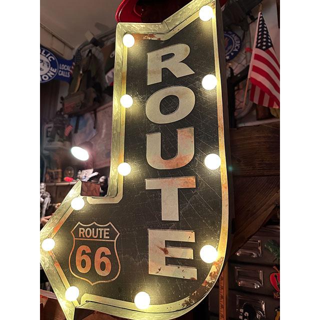 アメリカンクラシック　LEDアローサイン　（ルート66）　■　アメリカン雑貨　アメリカ雑貨 |  | 11