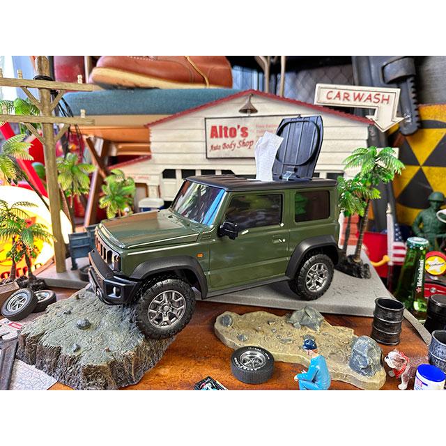 スズキ　ジムニーシエラ　ウェットティッシュケース　（ジャングルグリーン）　■ アメリカン雑貨 アメリカ雑貨 |  | 03