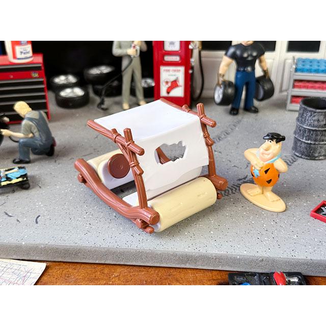 Jada　ハンナ・バーベラ　アニメ「原始家族フリントストーン」フリントモービル　ミニカー　1/32　（フレッドのフィギュア付属） |  | 04