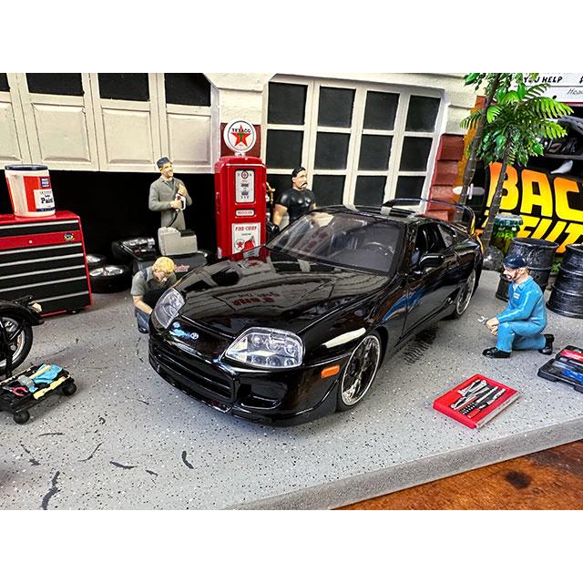 Jada　映画　ワイルドスピード　ダイキャストミニカー　1/24スケール　（1995年　トヨタ　スープラ/ブラック） | 