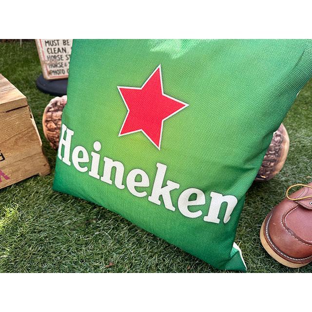 リカーブランドクッション （ハイネケン） □ アメリカ雑貨 アメリカン