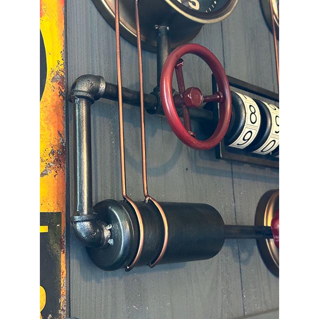 スチームパンク　ウォールクロック　（ダイヤル）　壁掛け時計/温度計/湿度計 |  | 06