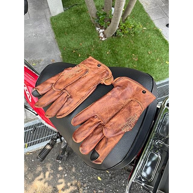 ヴィンテージ仕上げ レザーグローブ DIRTY オールシーズン用