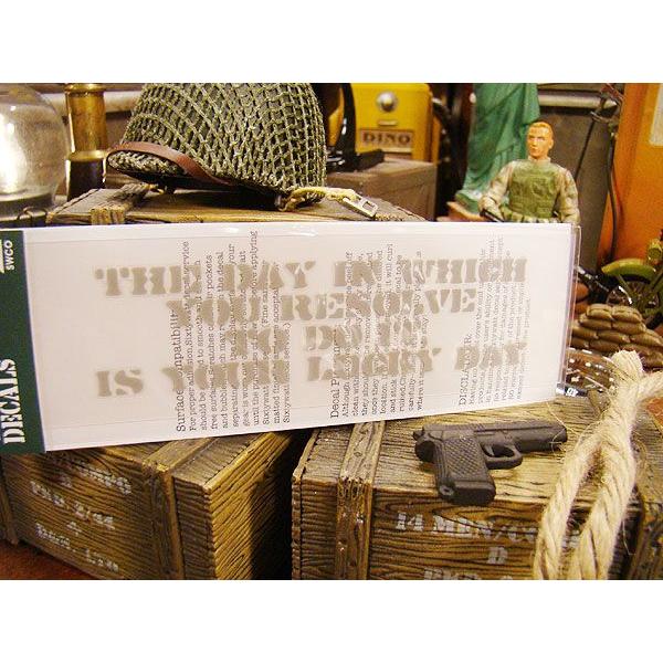 ことわざステンシル転写ステッカー　（思い立ったが吉日）　アメリカ雑貨　アメリカン雑貨　車　シール　ブランド　おもしろ　グッズ | アメリカン レトロ | 01