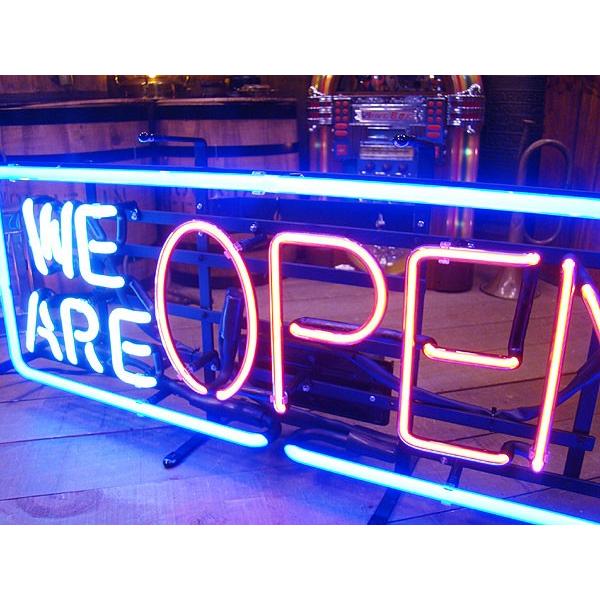 【即納】【在庫あり】 WE ARE OPEN　ネオン管 ■ 【6ヶ月保証付き】 ■ アメリカ雑貨 アメリカン雑貨 ショップ  照明器具 | アメリカン レトロ | 02