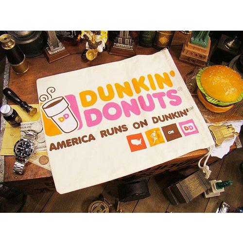 アメリカンキンチャク袋　Lサイズ　（ダンキンドーナツ）　アメリカ雑貨　アメリカン雑貨　巾着袋　バッグ　小物入れ |  | 01