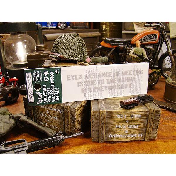 ことわざステンシル転写ステッカー　（袖ふれ合うも他生の縁）　アメリカン雑貨 アメリカ雑貨　車　シール　ブランド　おもしろ　グッズ | アメリカン レトロ