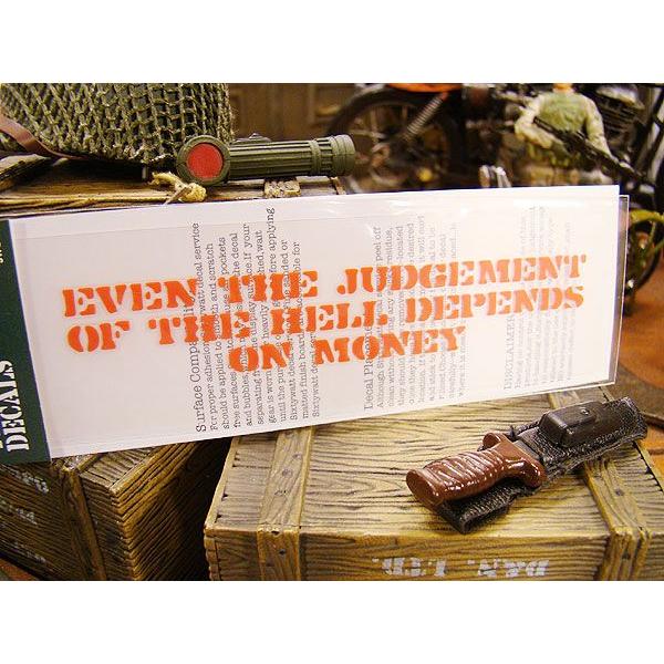 ことわざステンシル転写ステッカー　（地獄の沙汰も金次第）　アメリカ雑貨　アメリカン雑貨　車　シール　ブランド　おもしろ　グッズ | アメリカン レトロ | 01