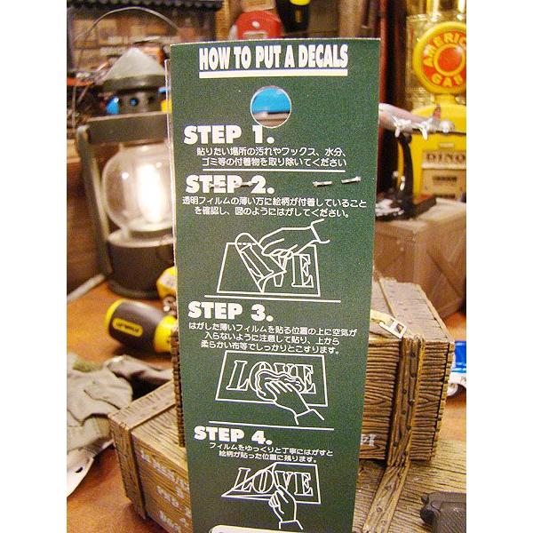 ことわざステンシル転写ステッカー　（金の切れ目が縁の切れ目）　アメリカン雑貨 アメリカ雑貨　車　シール　ブランド　おもしろ　グッズ | アメリカン レトロ | 02