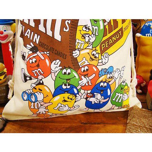 アメリカンキンチャク袋　Lサイズ　（m&m's）　アメリカン雑貨 アメリカ雑貨　巾着袋　バッグ　小物入れ |  | 01