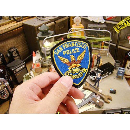 アメリカンポリス　ワッペン　（サンフランシスコ）　アメリカ雑貨　アメリカン雑貨　おしゃれ　アイロン　エンブレム　通販　ミニ　ロゴ |  | 01