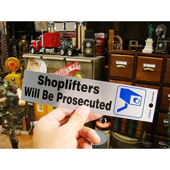 アメリカのホームセンターで売ってるステッカー （万引きは犯罪です