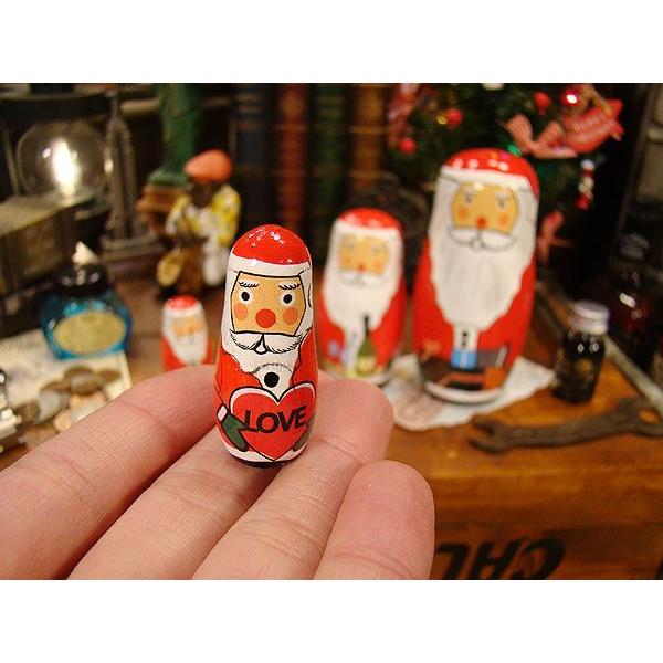 マトリョーシカサンタクロース北欧木彫り