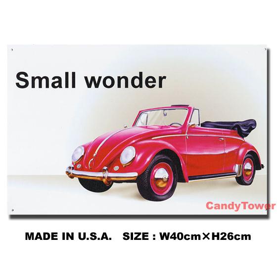 アメリカンブリキ看板 フォルクス・ワーゲン -Small wonder- アメリカ雑貨 アメリカン雑貨 サインプレート ティンサインボード | 