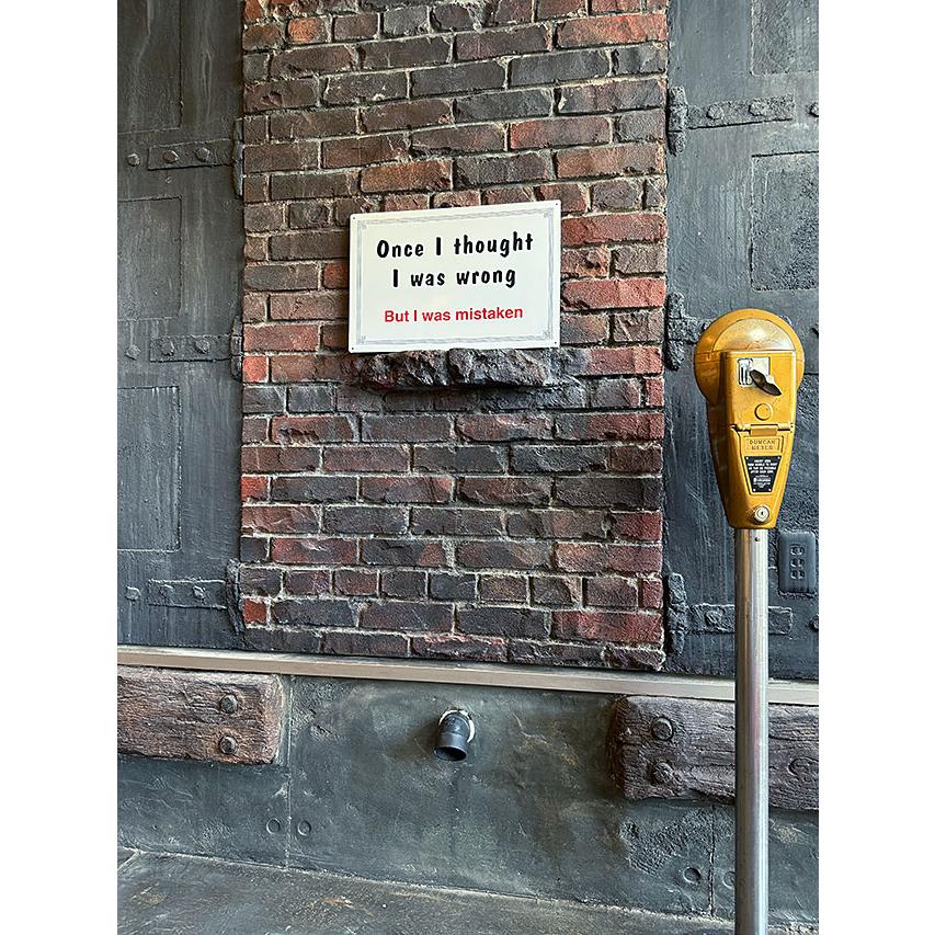 Once I thought I was wrong But I was mistaken　ブリキ看板　■ アメリカ雑貨 アメリカン雑貨 |  | 03