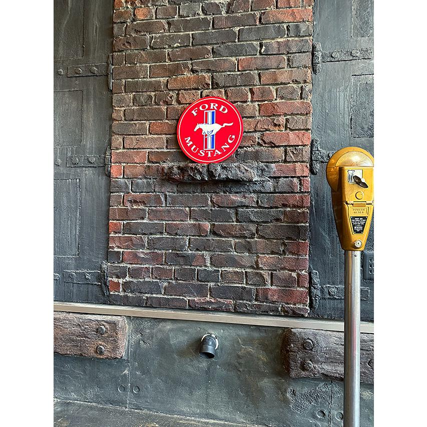 マスタング　ロゴ　ラウンド　ブリキ看板　■ アメリカ雑貨 アメリカン雑貨 爆買 |  | 02