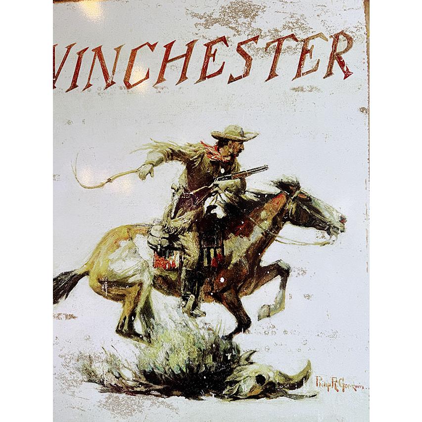 ウィンチェスター　エキスプレスライダー　クラシックバージョン　ブリキ看板　■ アメリカ雑貨 アメリカン雑貨 | アメリカン レトロ | 01