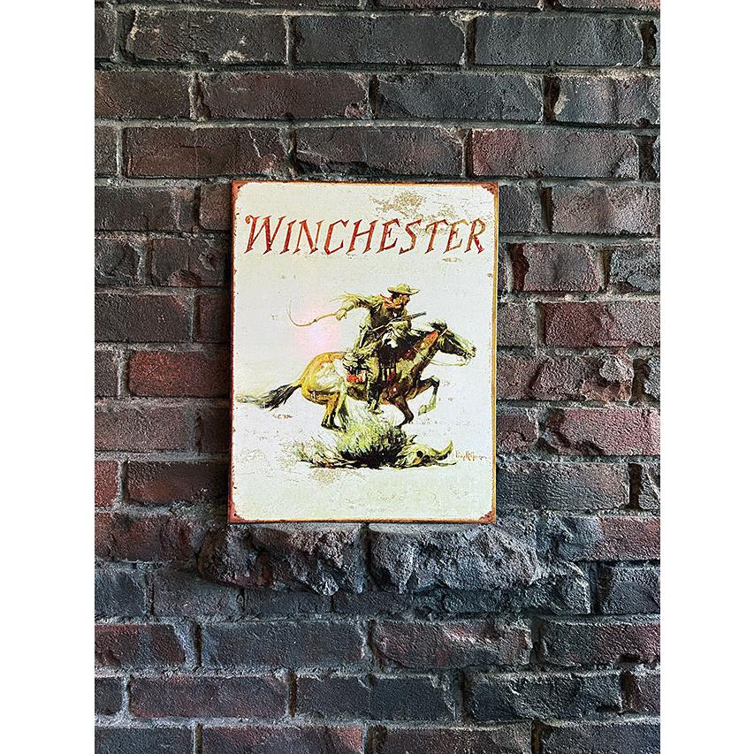 ウィンチェスター　エキスプレスライダー　クラシックバージョン　ブリキ看板　■ アメリカ雑貨 アメリカン雑貨 | アメリカン レトロ | 03