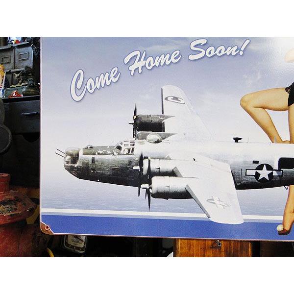 アメリカン レトロ ☆稀少な絶盤品☆ ピンナップガール＆戦闘機 U.S.