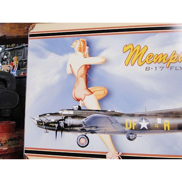 アメリカン レトロ ☆稀少な絶盤品☆ ピンナップガール＆戦闘機 U.S.