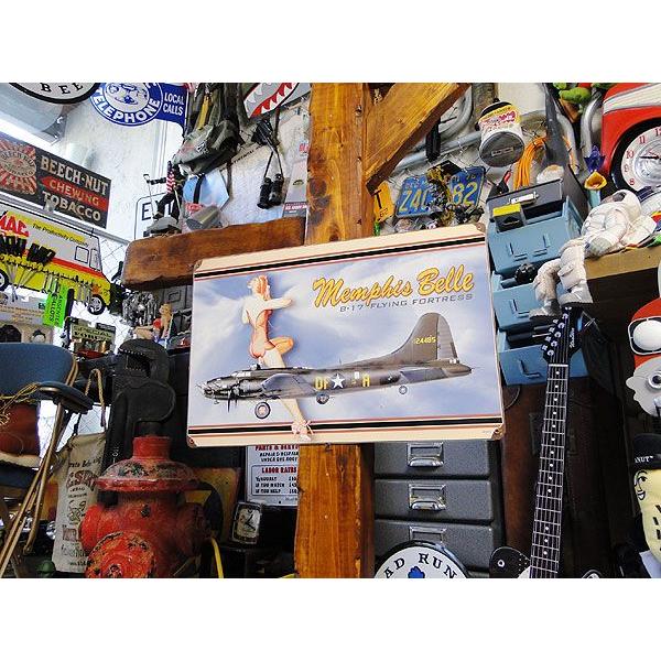 アメリカン レトロ ☆稀少な絶盤品☆ ピンナップガール＆戦闘機 U.S.