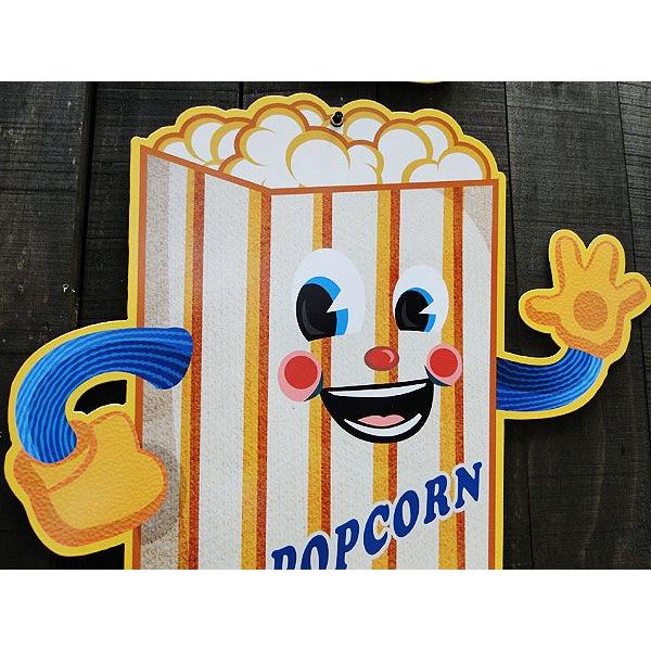 ★稀少な絶盤品★ ファーストフードブラザーズ　U.S.ヘヴィースチールサイン　（ポップコーン/Lサイズ）　アメリカ雑貨　アメリカン雑貨 | アメリカン レトロ | 01