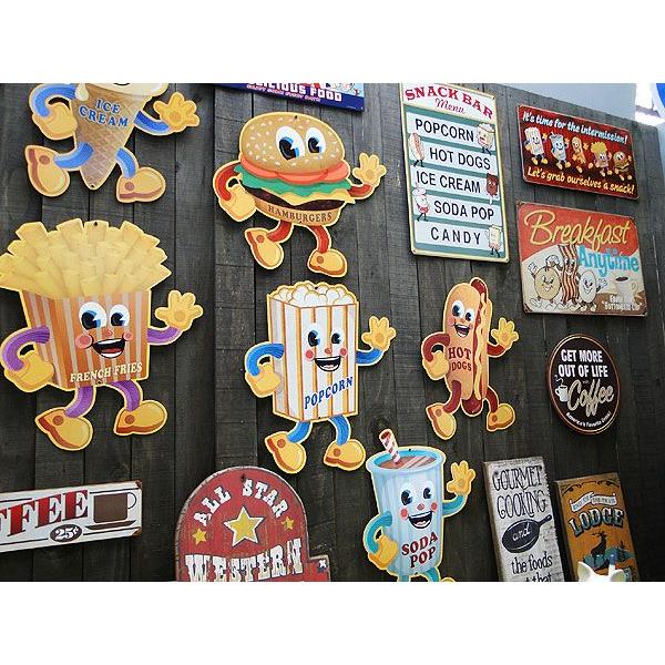 ★稀少な絶盤品★ ファーストフードブラザーズ　U.S.ヘヴィースチールサイン　（ポップコーン/Lサイズ）　アメリカ雑貨　アメリカン雑貨 | アメリカン レトロ | 03