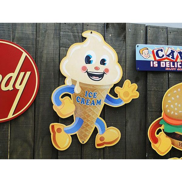 ★稀少な絶盤品★ ファーストフードブラザーズ U.S.ヘヴィースチールサイン （ソフトクリーム/Lサイズ） アメリカ雑貨 アメリカン雑貨の画像